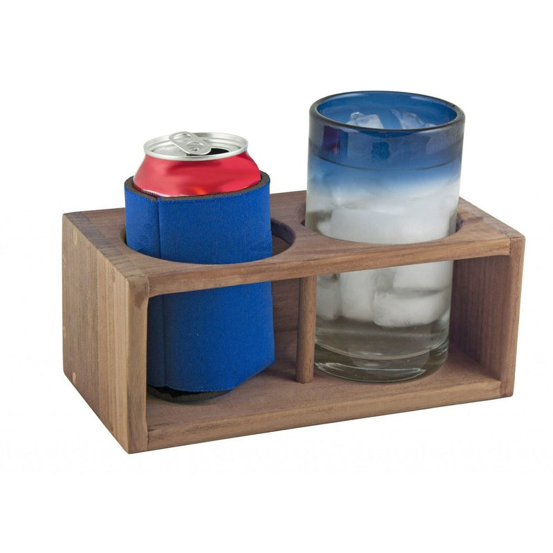 Teak Drink Holder Insulated