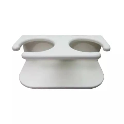 Two Drink Rack - White Poly