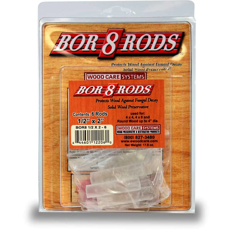 Bor-8 Rods 1/2" X 2" 6 Pcs