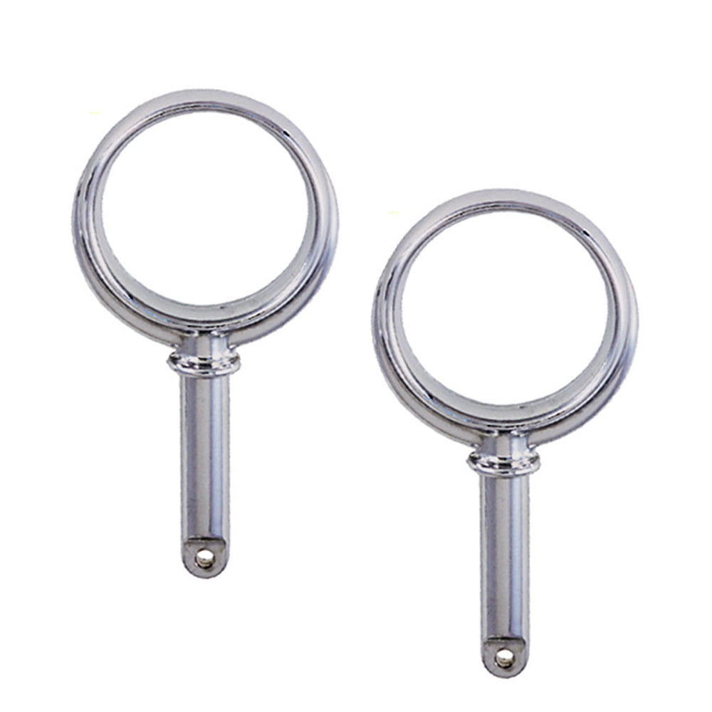 Round Oarlocks Chrome Plated - Noah's Marine