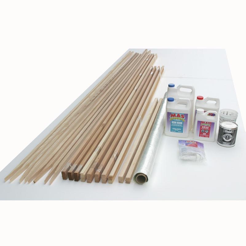 14' 6" Solo Portage Cedar Strip Canoe Kit