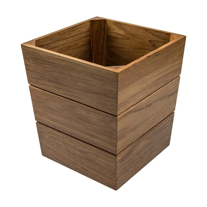 Teak Large Waste Basket